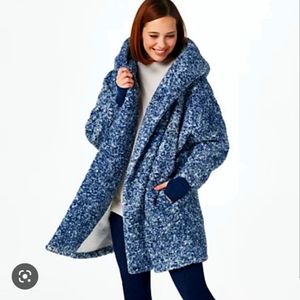 G.I.L.I oversized sherpa hoodie